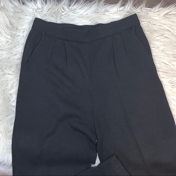 St John Basics By Marie Gray Black Pull On Pants womens size 6 - Picture 2 of 5